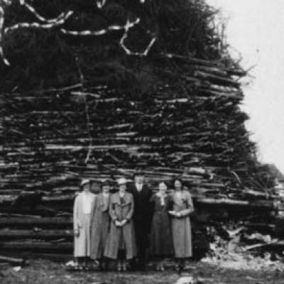 Coronation Celebration Bonfire 1936